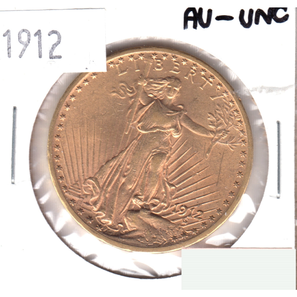 1912 USA $20.00 Gold AU-UNC (AU55) $