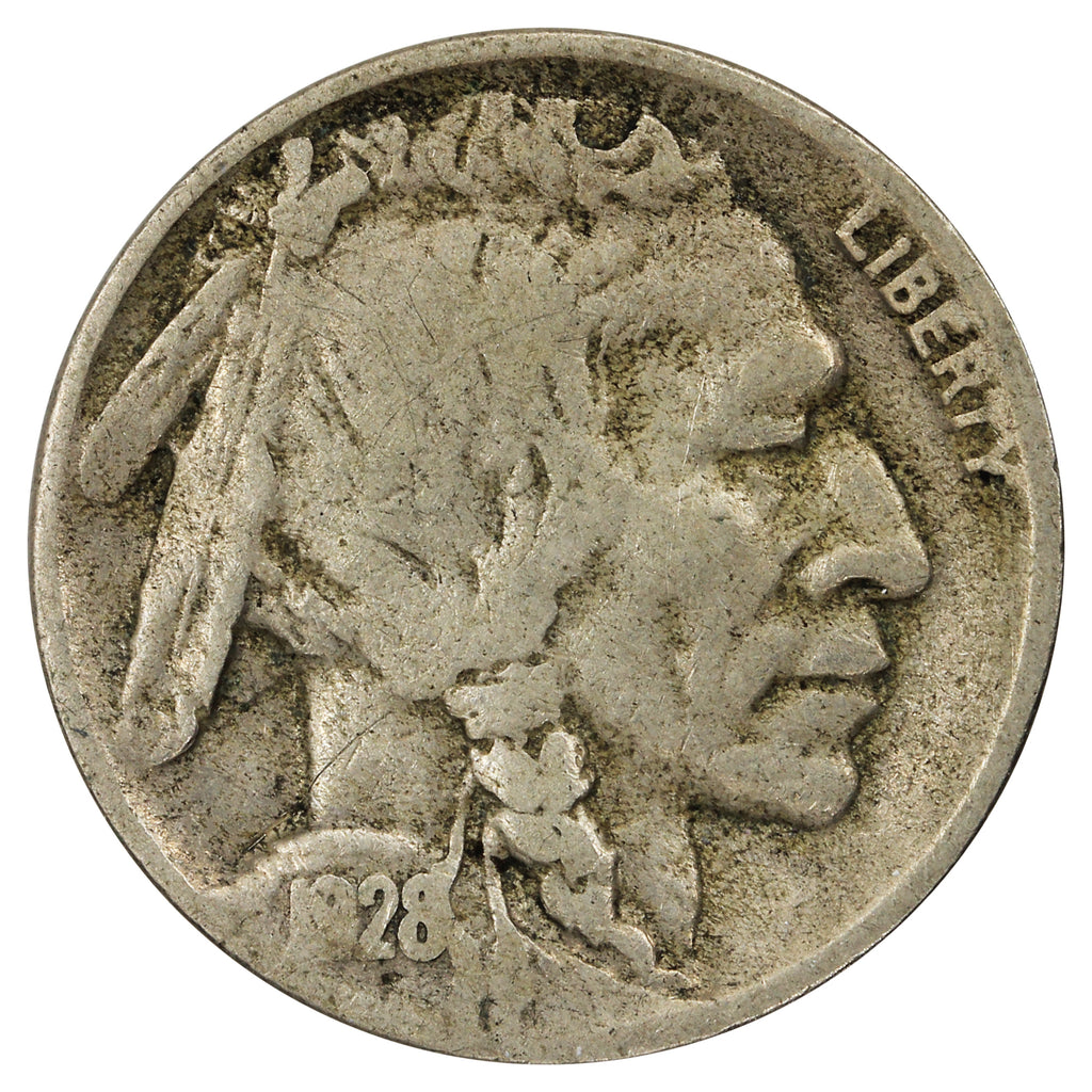 1928 D USA Nickel Fine (F12)