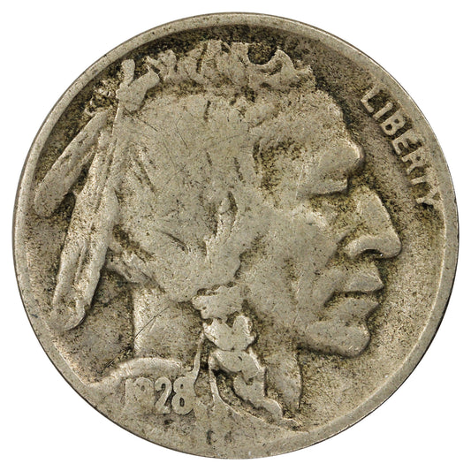 1928 D USA Nickel Fine (F12)