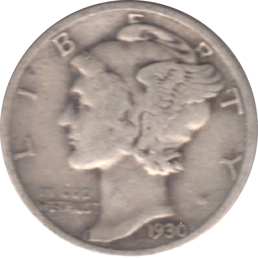 1930 USA Dime Circulated