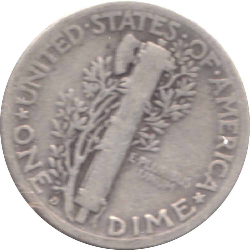 1934 D USA Dime Circulated