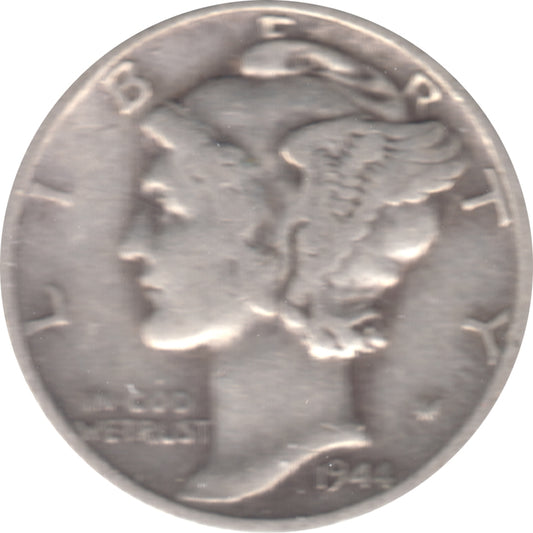 1944 D USA Dime Circulated