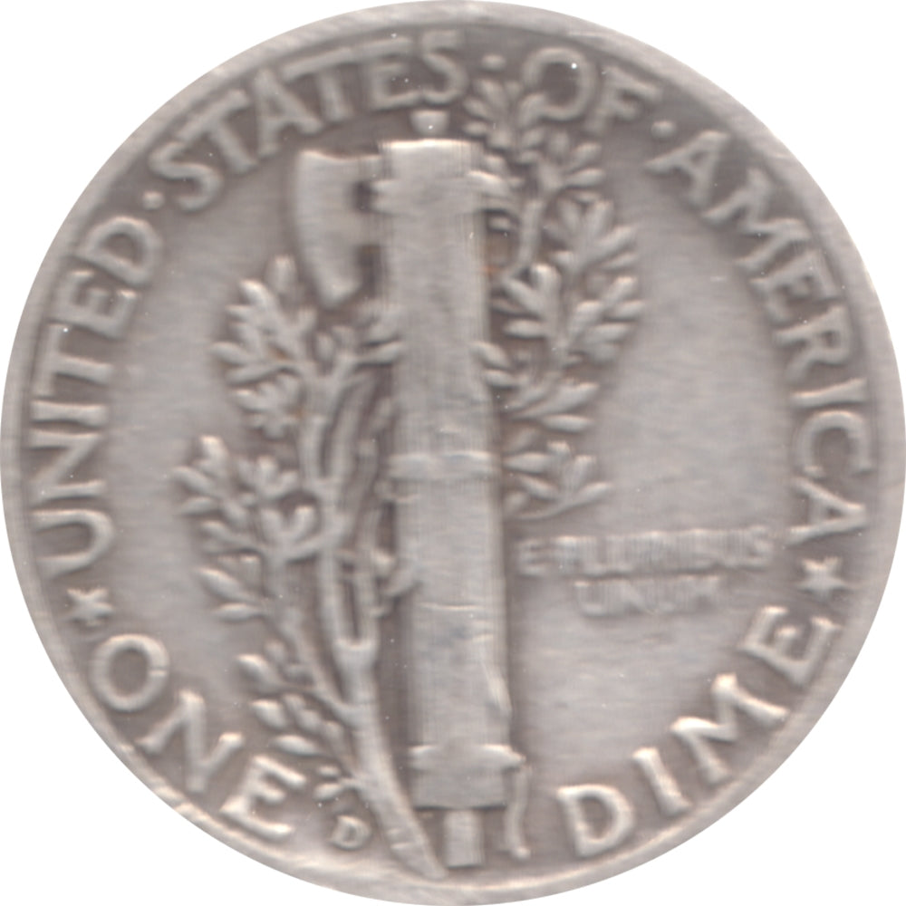 1944 D USA Dime Circulated
