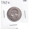 1947 D USA Quarter Circulated