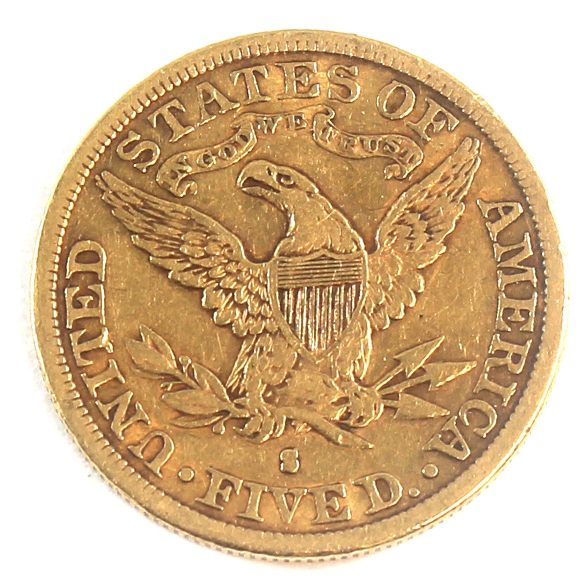 1896 S USA $5.00 Gold VF-EF (VF30)