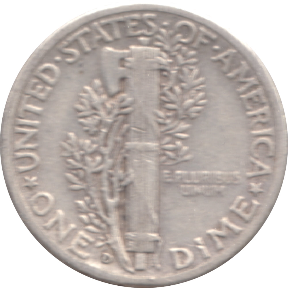 1945 D USA Dime Circulated