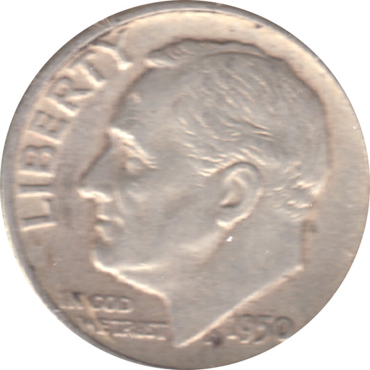 1950 USA Dime Circulated