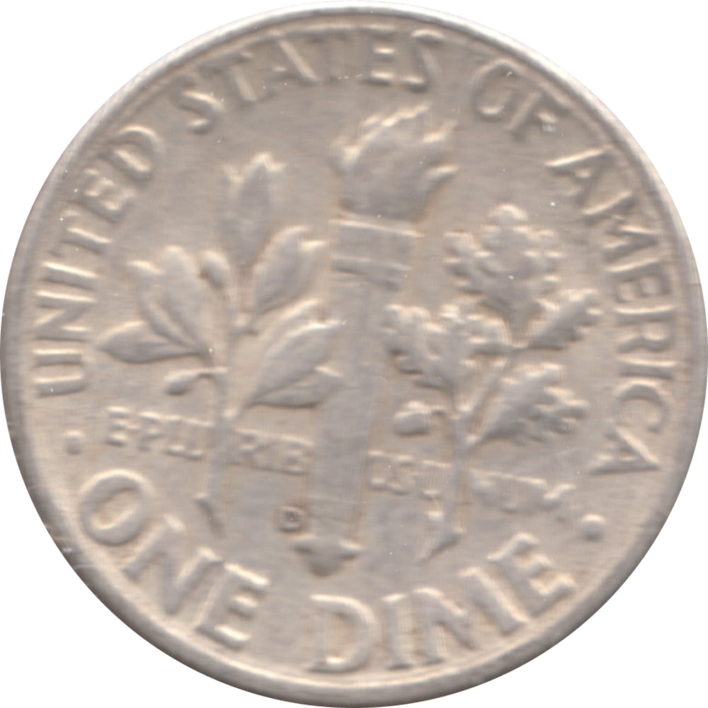1950 D USA Dime Circulated