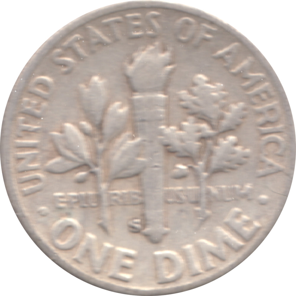 1950 S USA Dime Circulated