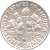 1957 D USA Dime Circulated