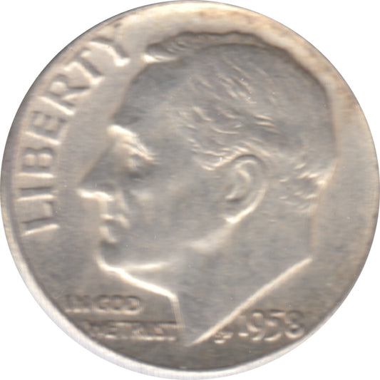 1958 USA Dime Circulated