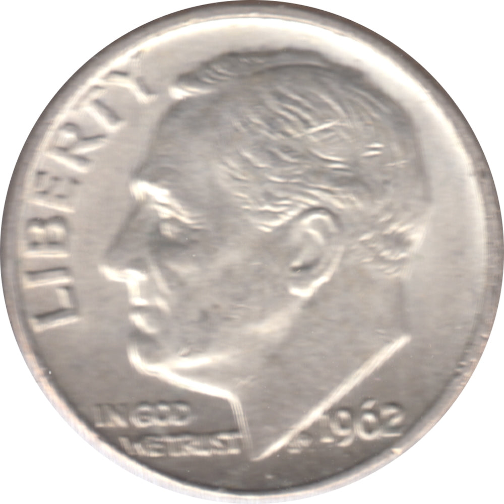 1962 D USA Dime Circulated