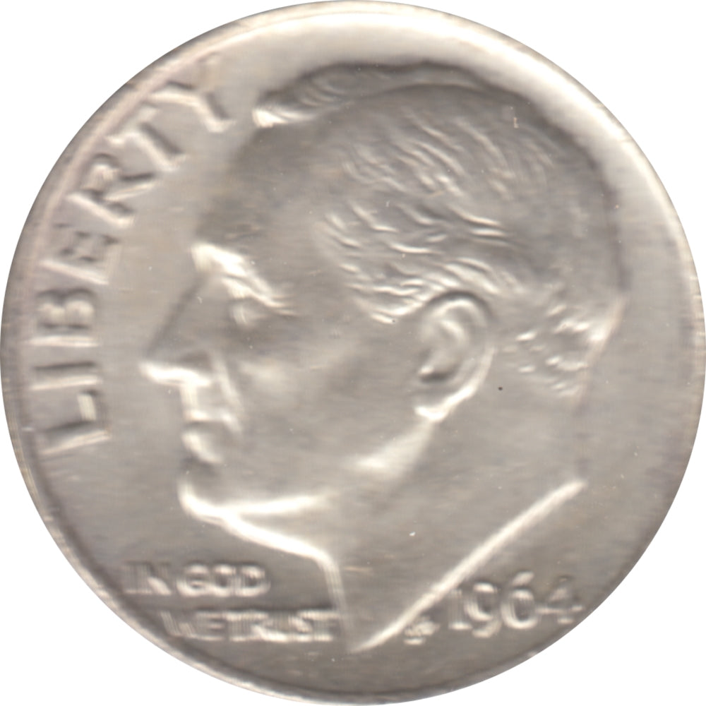 1964 USA Dime Circulated