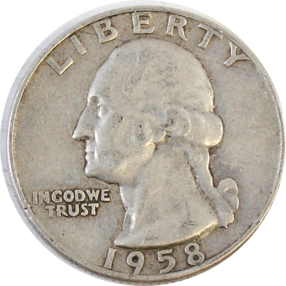 1958 D USA Quarter Circulated