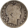 1892 O Covered E In United USA Quarter About Good (AG3)