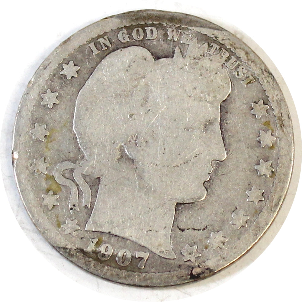 1907 D USA Quarter Poor