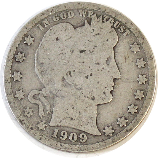1909 D USA Quarter About Good (AG-3)