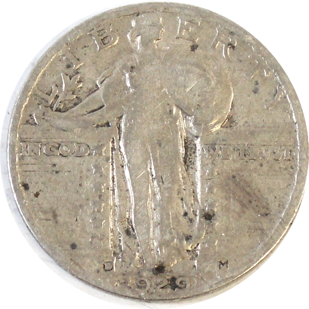 1929 D USA Quarter VG-F (VG10)