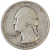 1934 Heavy Motto USA Quarter Very Good (VG8)