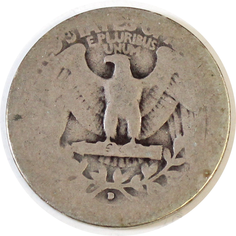 1934 D Heavy Motto USA Quarter Poor