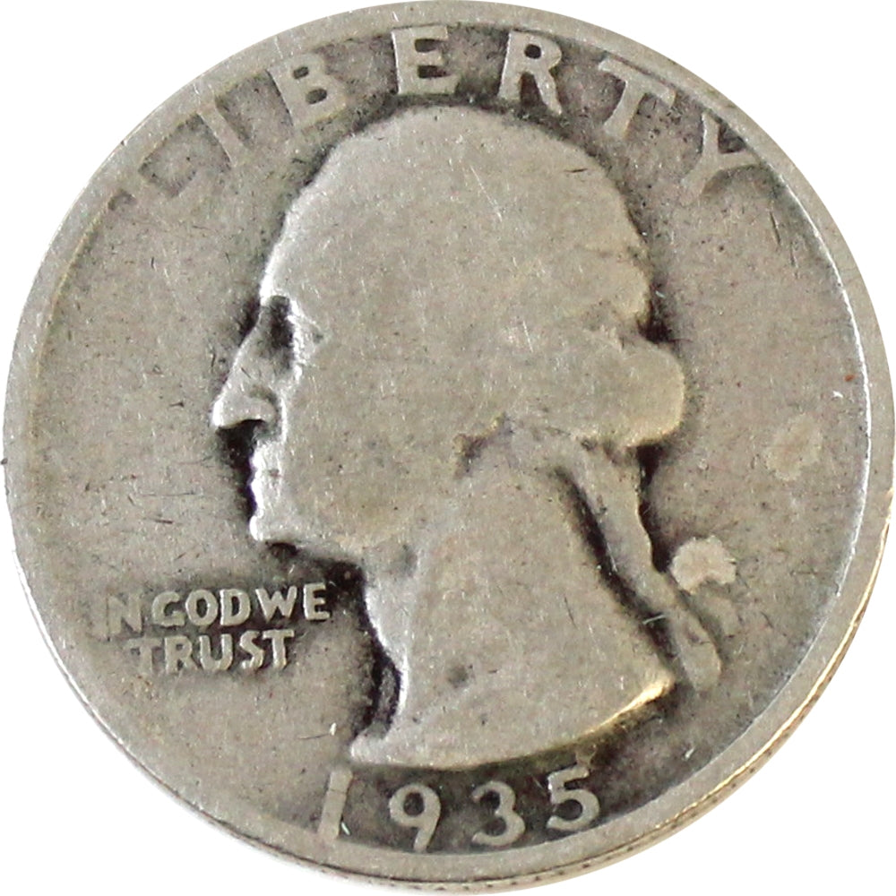 1935 D USA Quarter About Good (AG3)