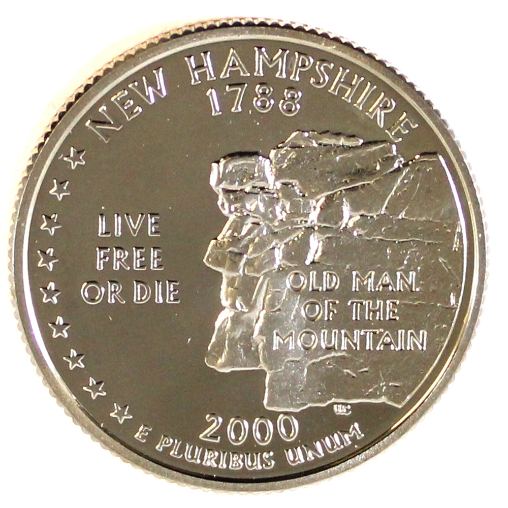 2000 S New Hampshire USA Quarter Proof