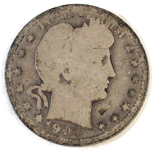 1904 USA Quarter About Good (AG-3)