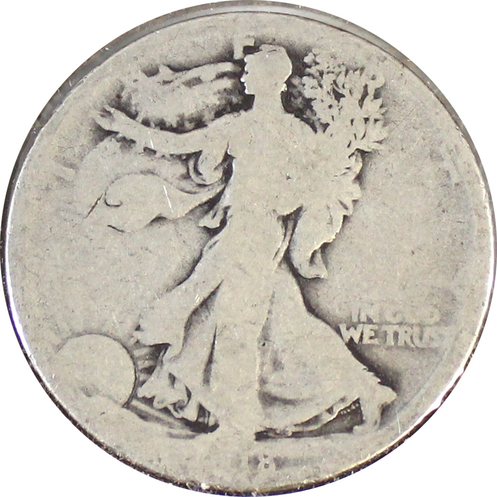 1918 D USA Half Dollar About Good (AG3)