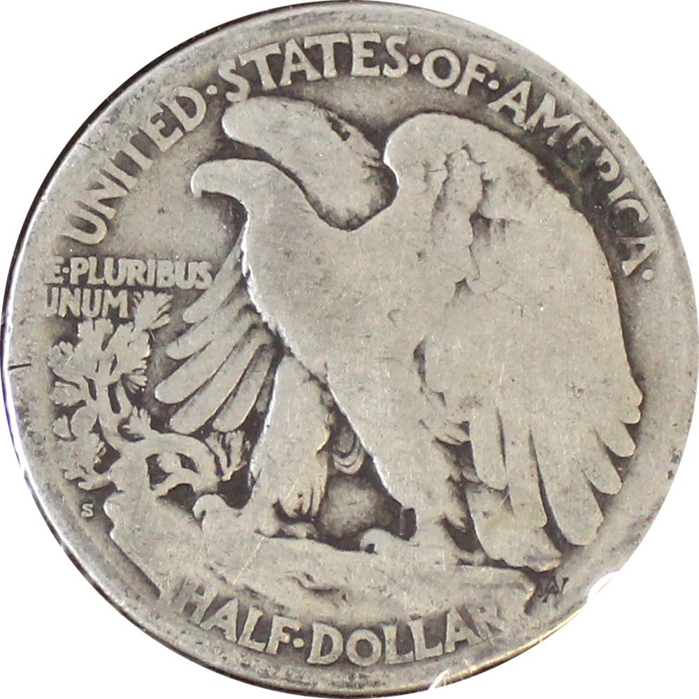 1918 S USA Half Dollar About Good (AG3)