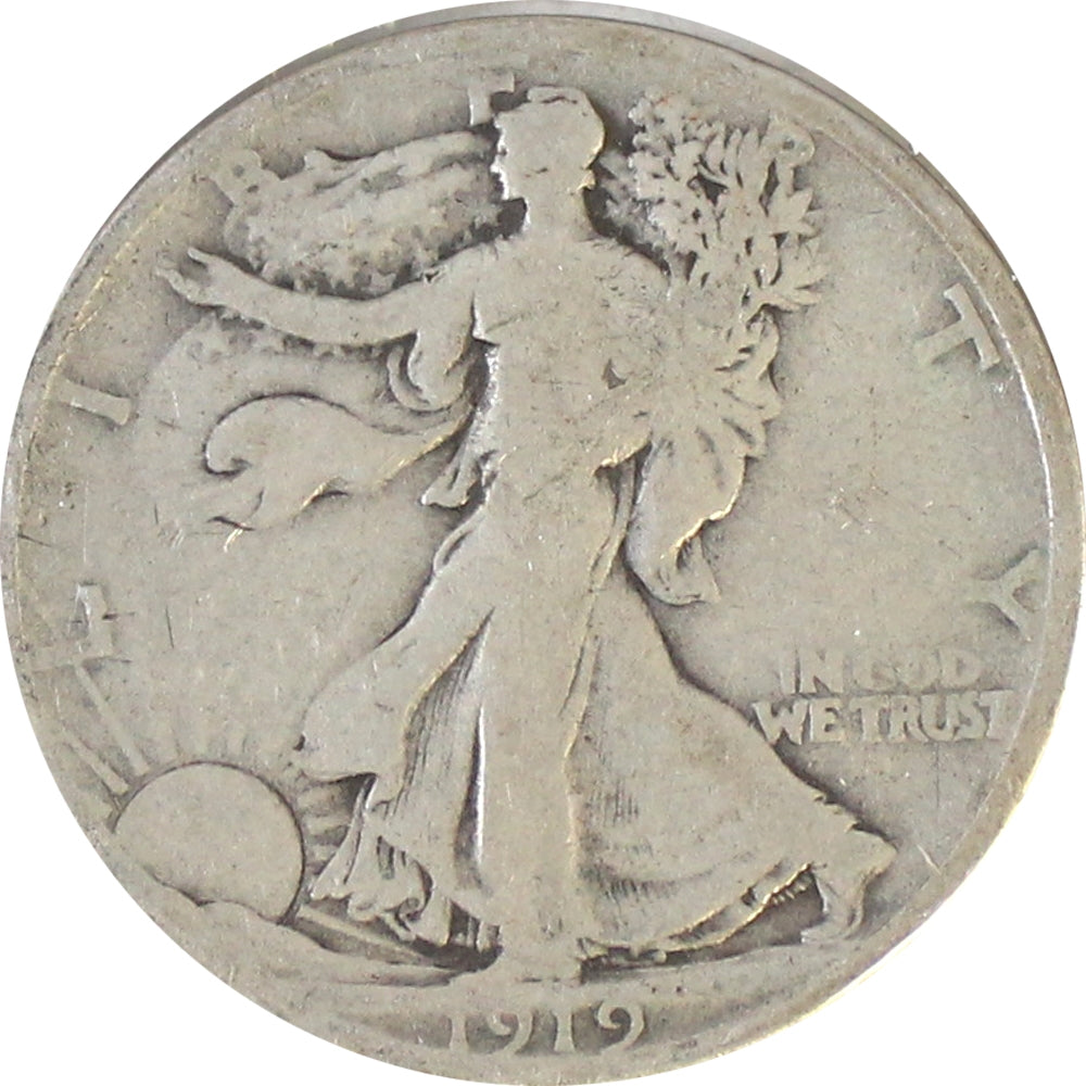 1919 D USA Half Dollar G-VG (G6)