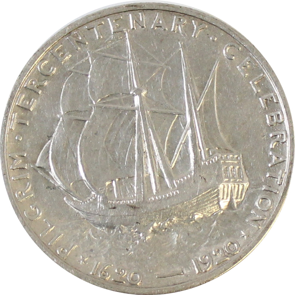 1920 D Pilgrim Tercentenary USA Half Dollar Extra Fine (EF40) $