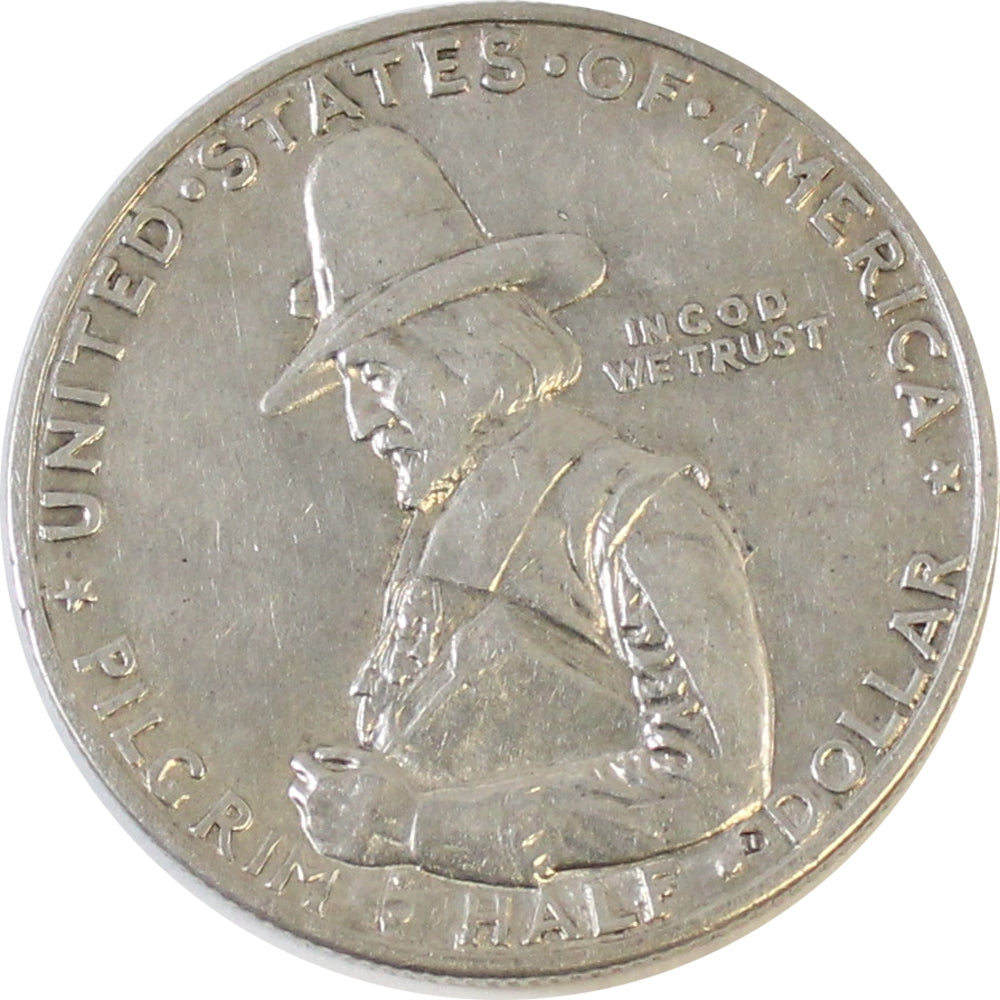 1920 D Pilgrim Tercentenary USA Half Dollar Extra Fine (EF40) $