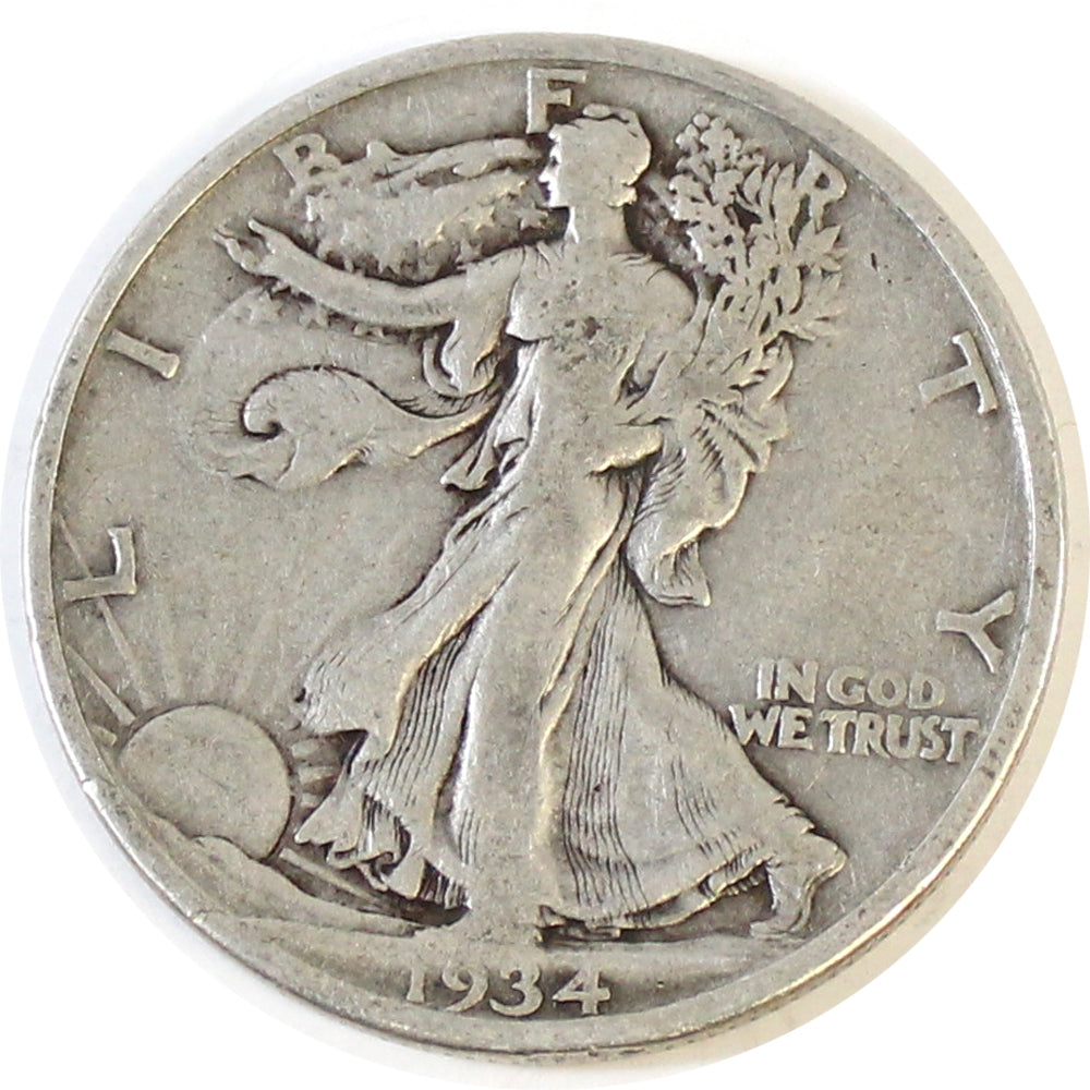 1934 D USA Half Dollar F-VF (F15)
