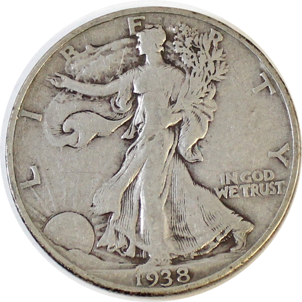 1938 USA Half Dollar F-VF-(F15)