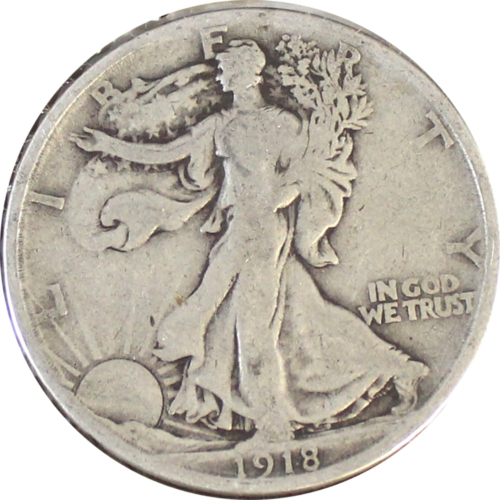 1918 S USA Half Dollar Very Good (VG8)