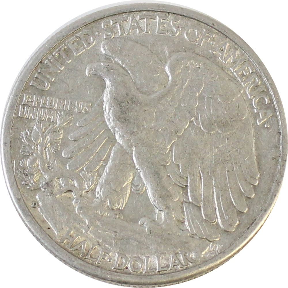 1943 D USA Half Dollar Extra Fine (EF40)