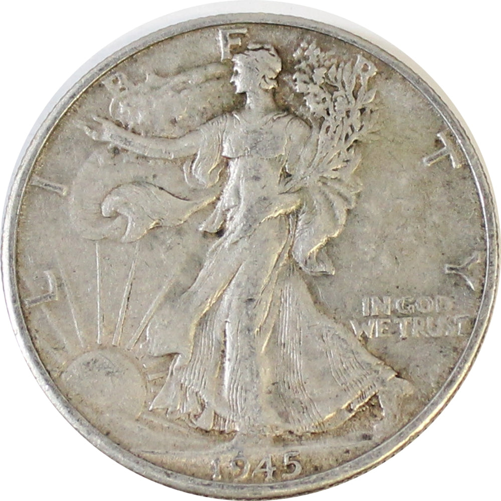 1945 D USA Half Dollar Extra Fine (EF40)