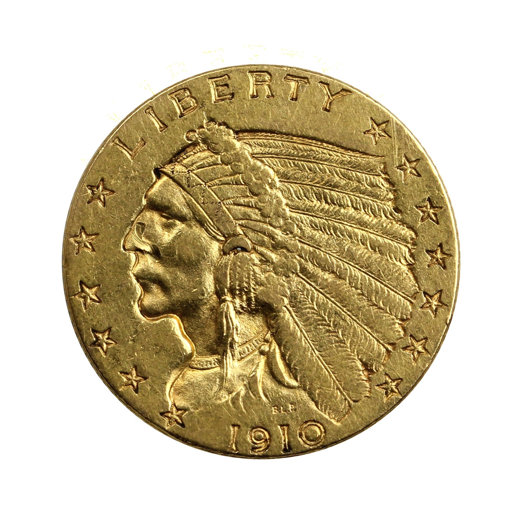 1910 USA $2.50 Gold Quarter Eagle Extra Fine (EF40)