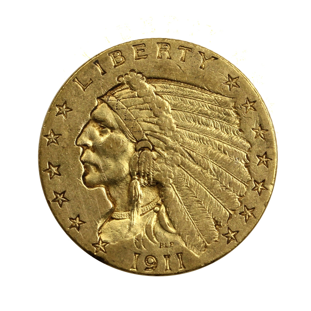 1911 USA $2.50 Gold Quarter Eagle Extra Fine (EF40)