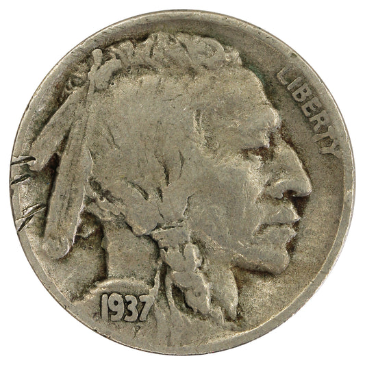 1937 S USA Nickel Fine (F12)