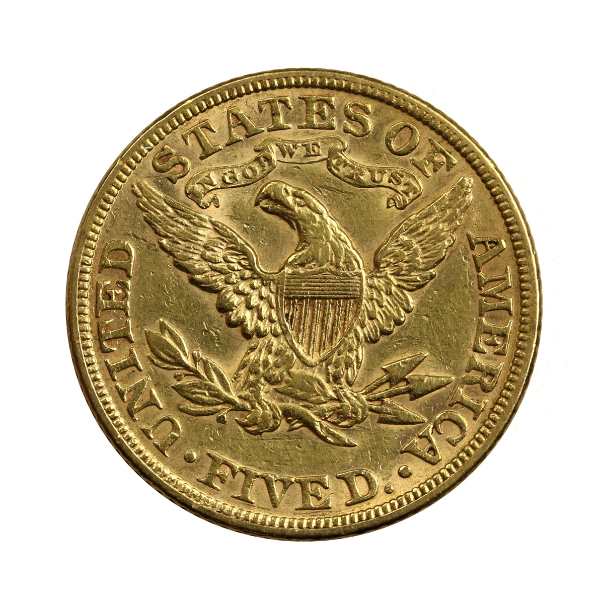 1893 USA $5 Gold Half Eagle Extra Fine (EF40)