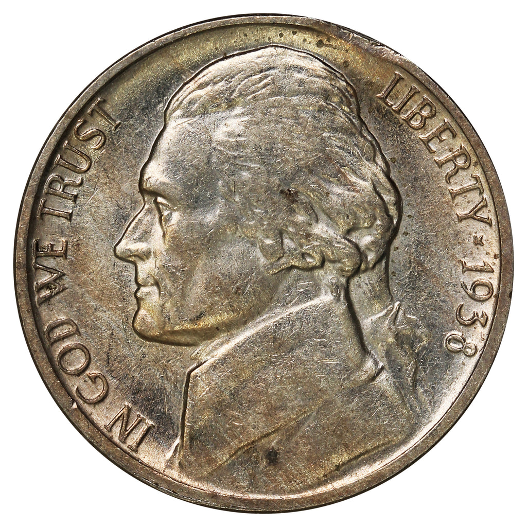 1938 USA Nickel Almost Uncirculated (AU50)