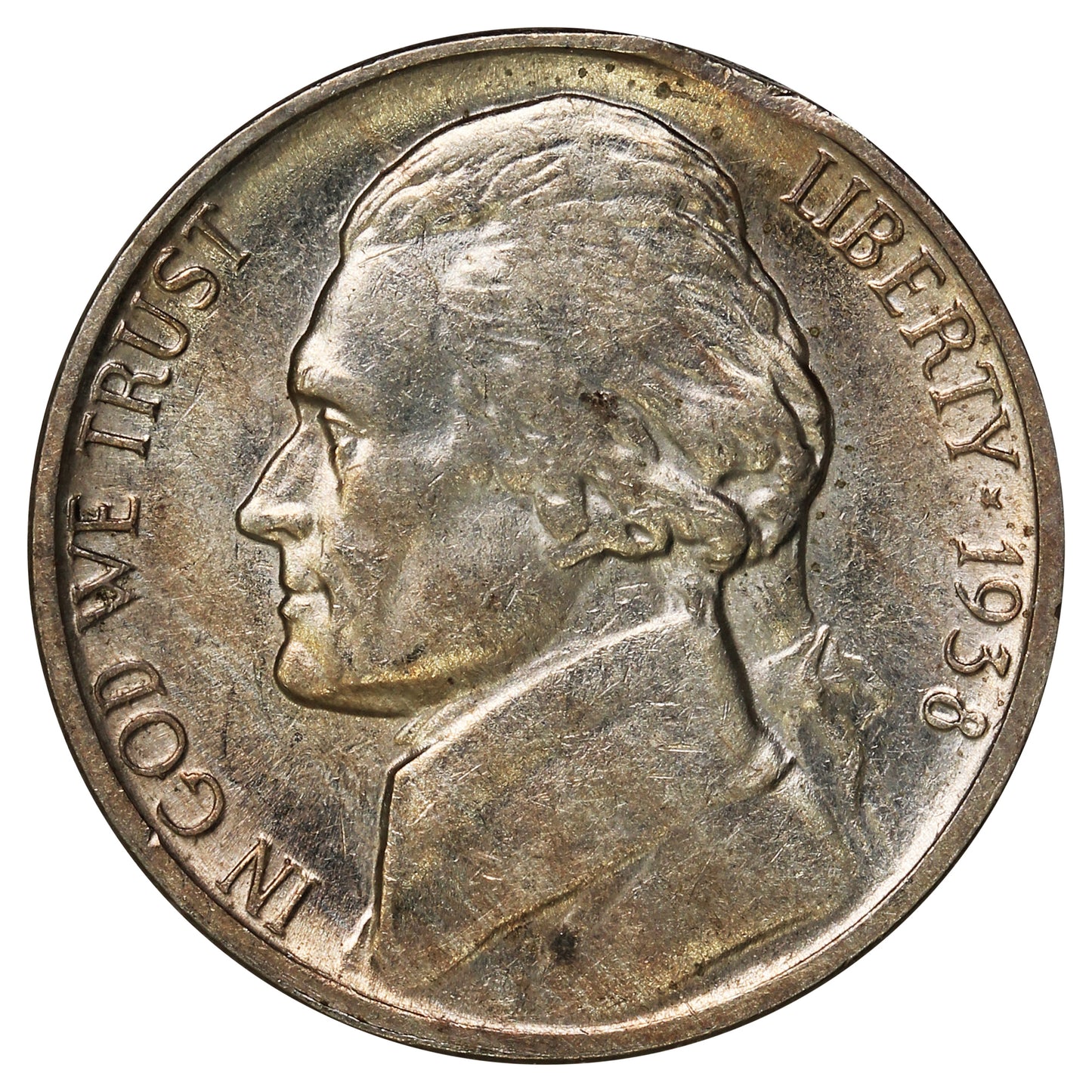 1938 USA Nickel Almost Uncirculated (AU50)