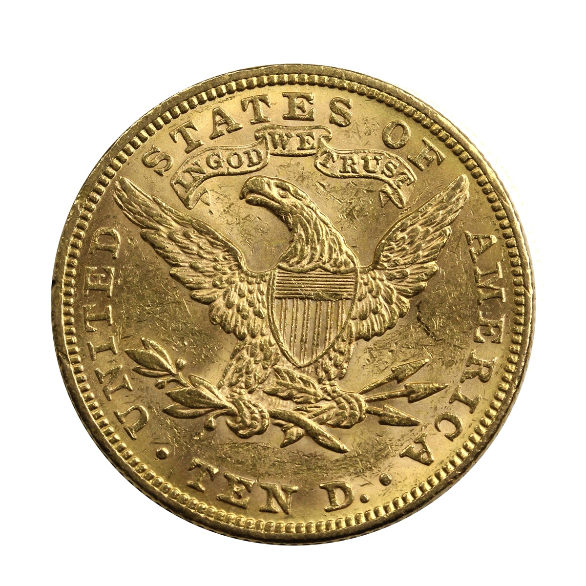 1892 USA $10 Gold Eagle AU-UNC (AU55)
