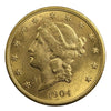 1904 USA $20 Gold Double Eagle UNC+ (MS62)