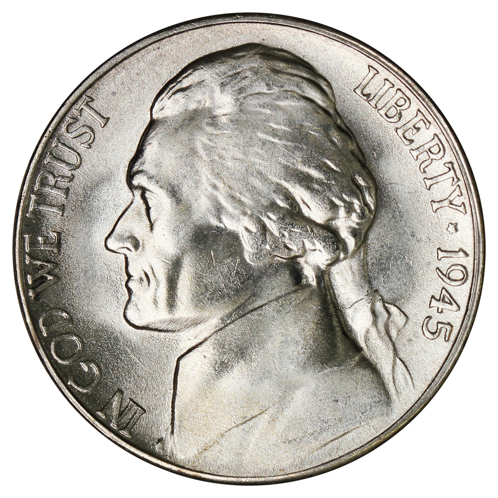 1945 S USA Silver Nickel Brilliant Uncirculated (MS63)