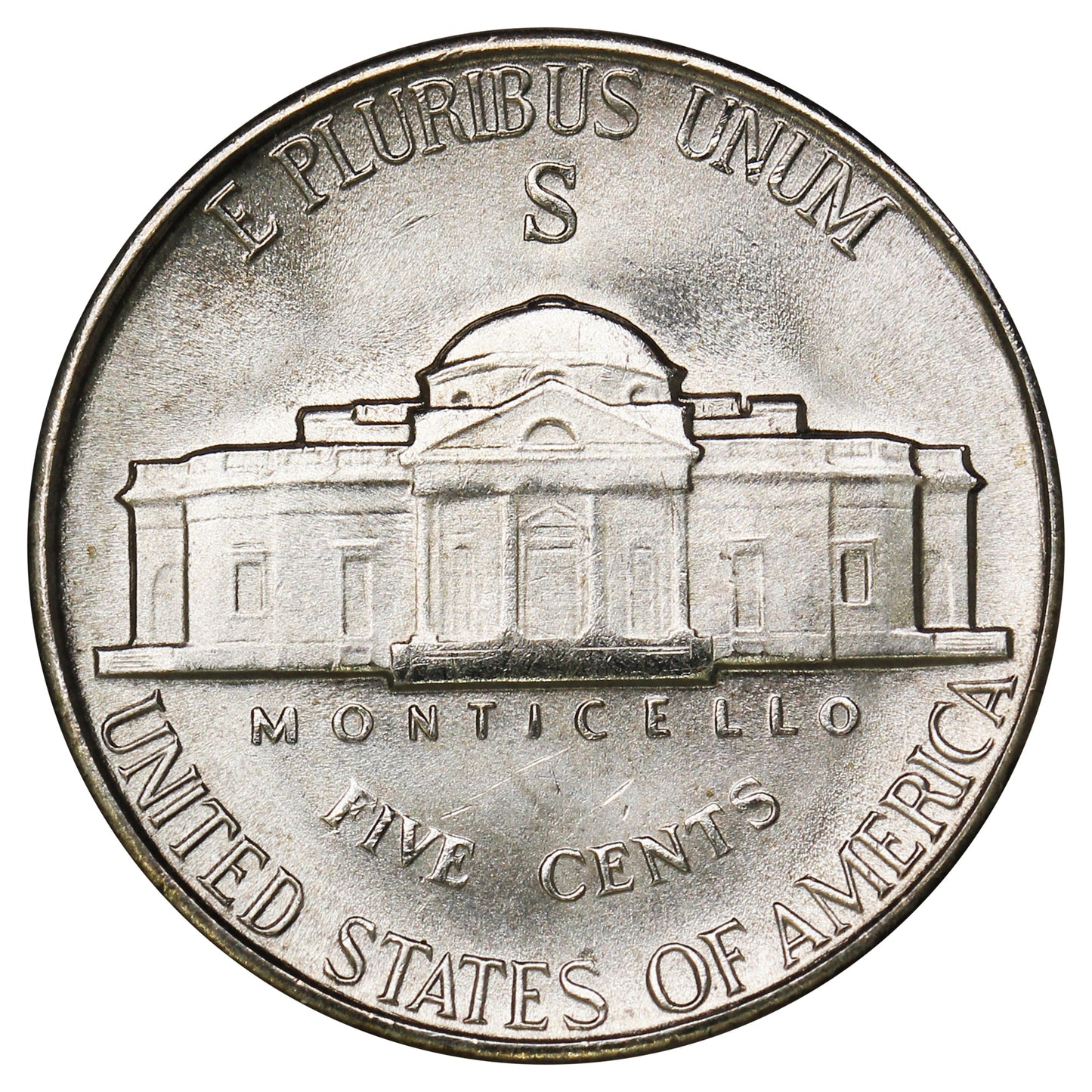1945 S USA Silver Nickel Brilliant Uncirculated (MS63)