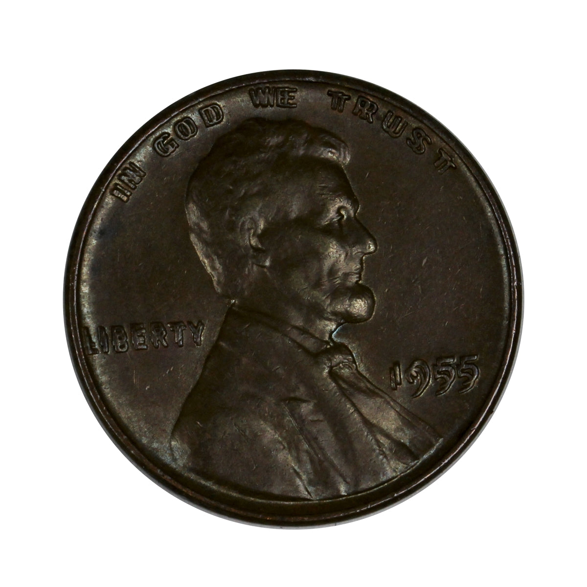1955 Doubled Die Obverse USA Cent EF-AU (EF45) $
