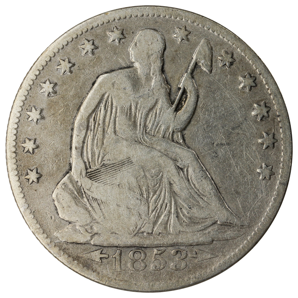 1853 O USA Half Dollar Fine (F12) $