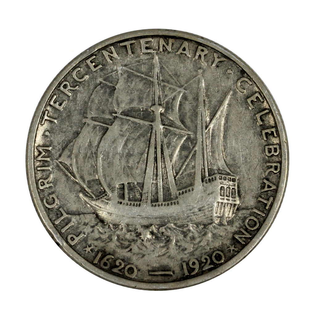 1920 Pilgrim Tercentenary USA Half Dollar VF-EF (V-30) $